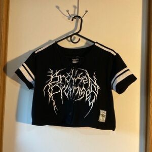 Black Graphic Kids Jersey